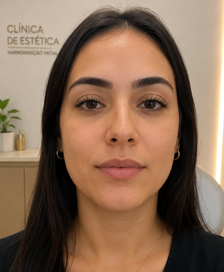 Preenchimento labial — antes